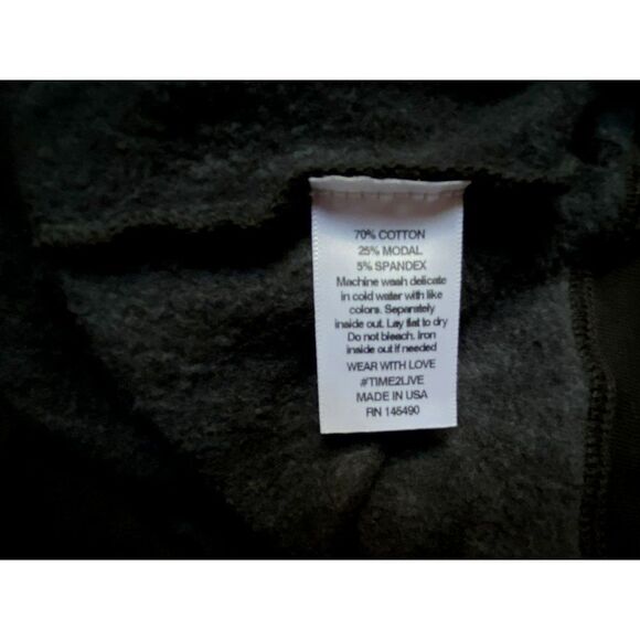 Electric & Rose Black Tie Dye Sweatshirt Pullover Sz S Generous Sizing USA NEW - Picture 6 of 6